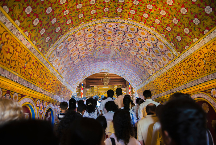 inside of the Temple of the Tooth